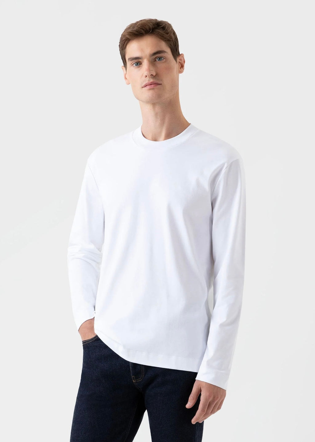 Long Sleeve Heavyweight T-Shirt — WHITE