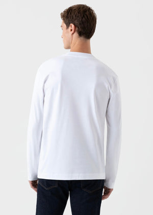 Long Sleeve Heavyweight T-Shirt — WHITE