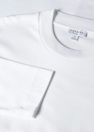 Long Sleeve Heavyweight T-Shirt — WHITE