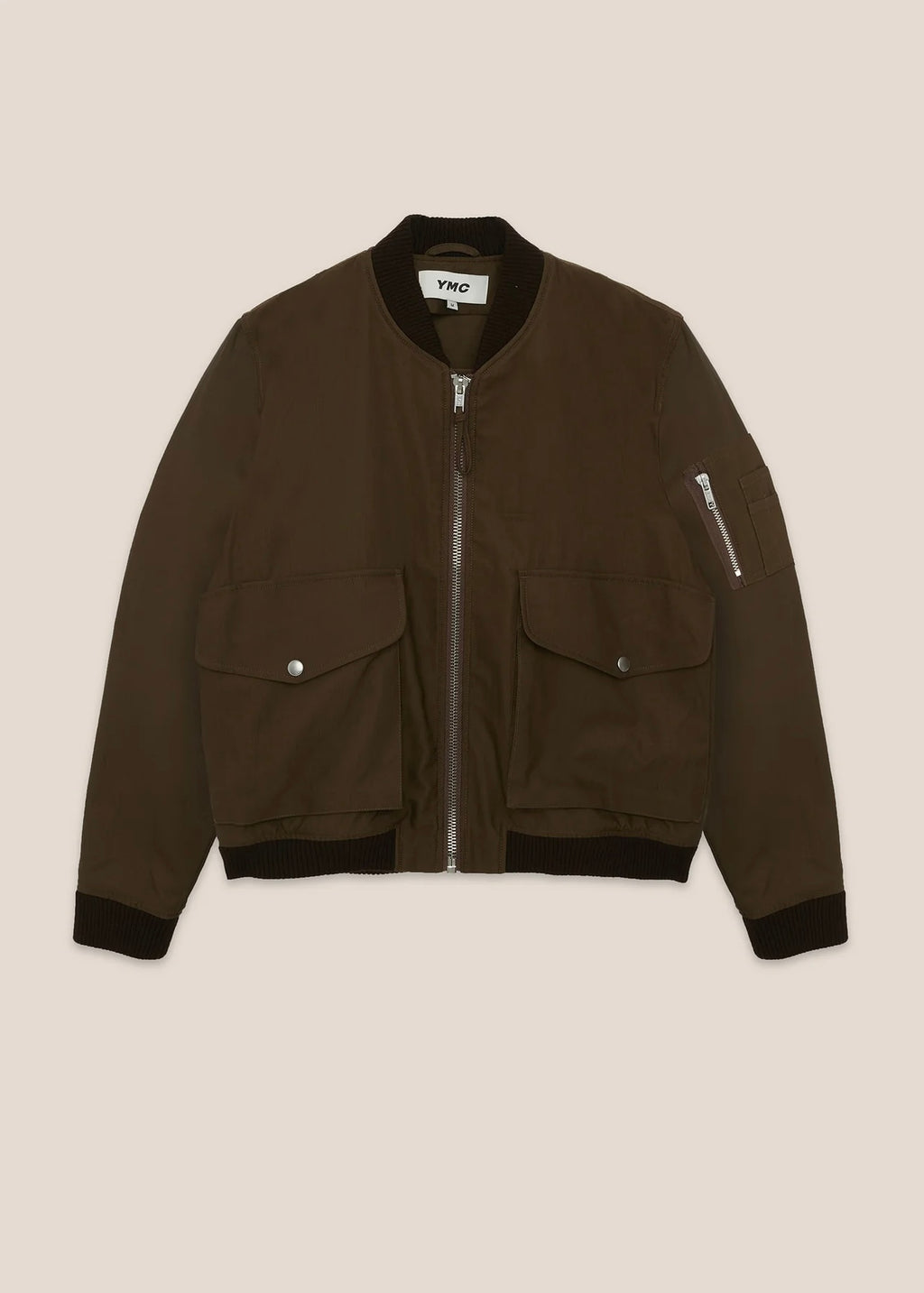 Bros Bomber Jacket — BROWN