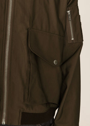 Bros Bomber Jacket — BROWN