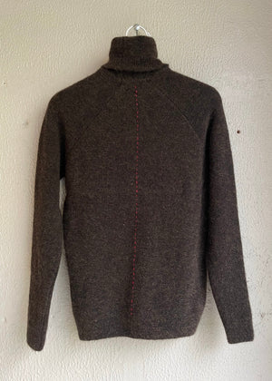 Bmock Sweater In Alpaca — BROWN