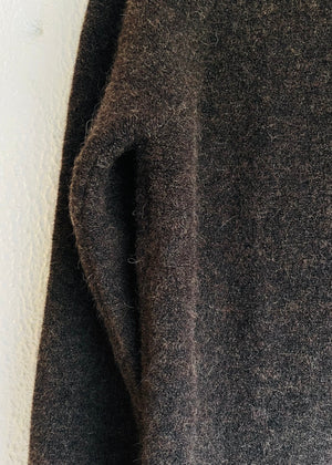 Bmock Sweater In Alpaca — BROWN