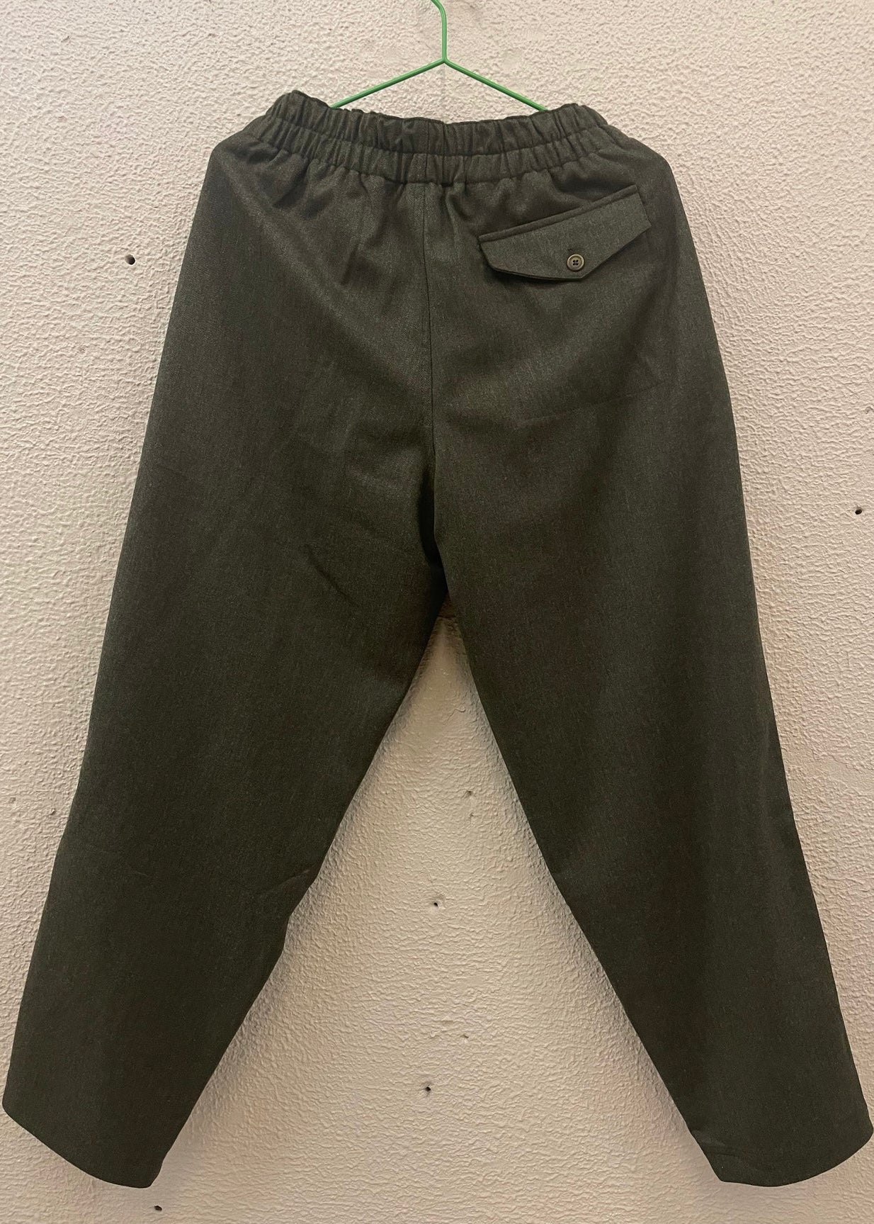 Wool Trousers — FOREST GREEN