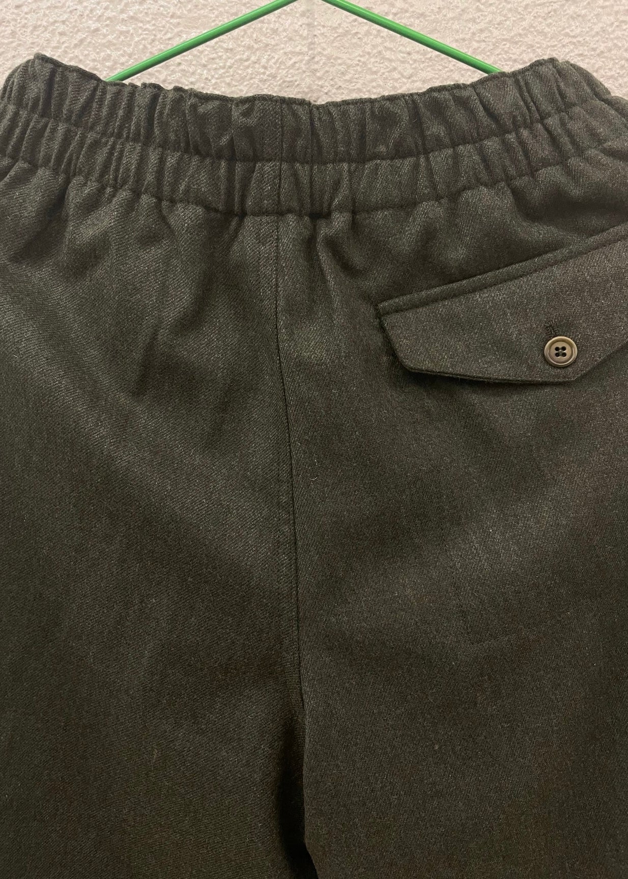 Wool Trousers — FOREST GREEN