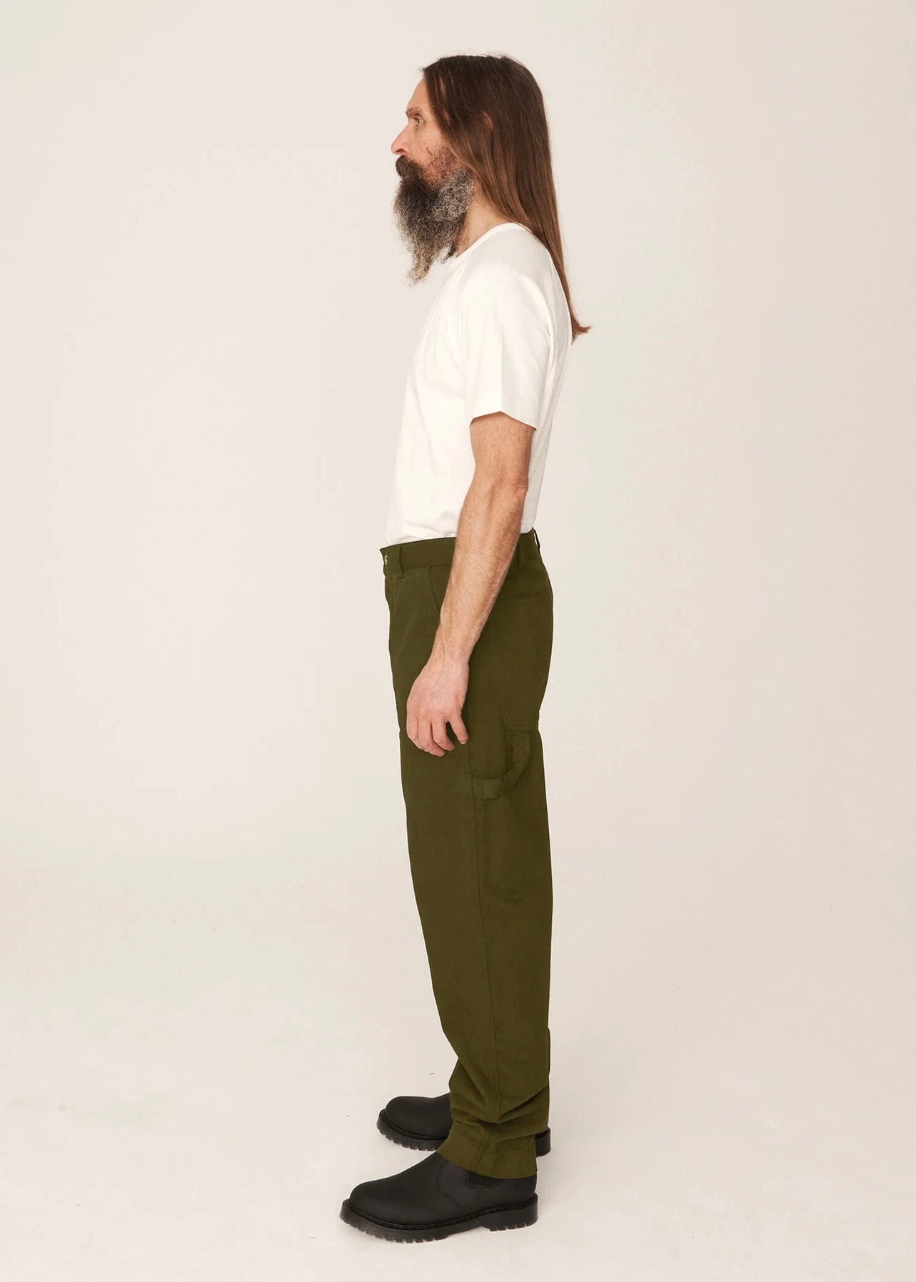Painter Organic Cotton Trousers — GREEN