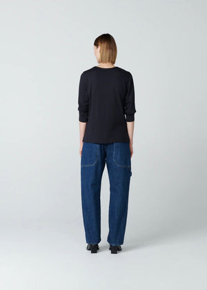 Rae Washed Denim Pant — INDIGO