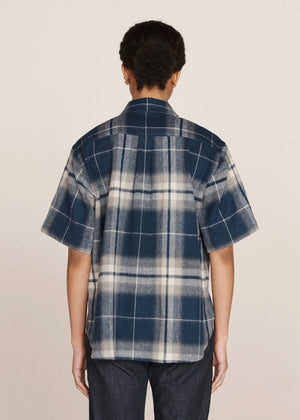 Eva Wool Check Shirt — BLUE MULTI