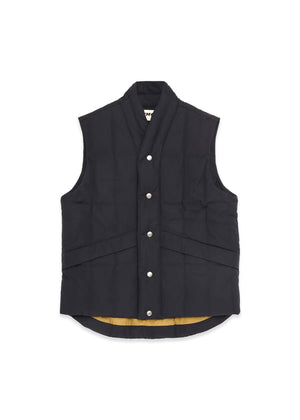 Feather Downs Cordura Ripstop Gillet — NAVY
