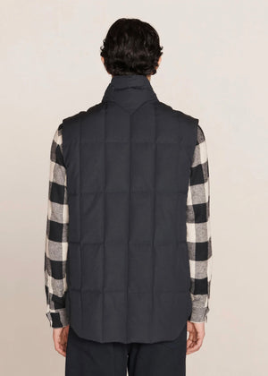 Feather Downs Cordura Ripstop Gillet — NAVY