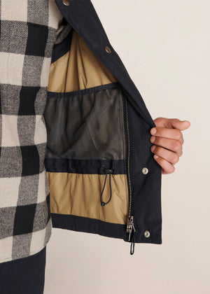Feather Downs Cordura Ripstop Gillet — NAVY