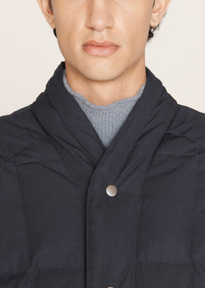 Feather Downs Cordura Ripstop Coat - NAVY