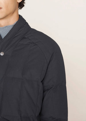 Feather Downs Cordura Ripstop Coat - NAVY