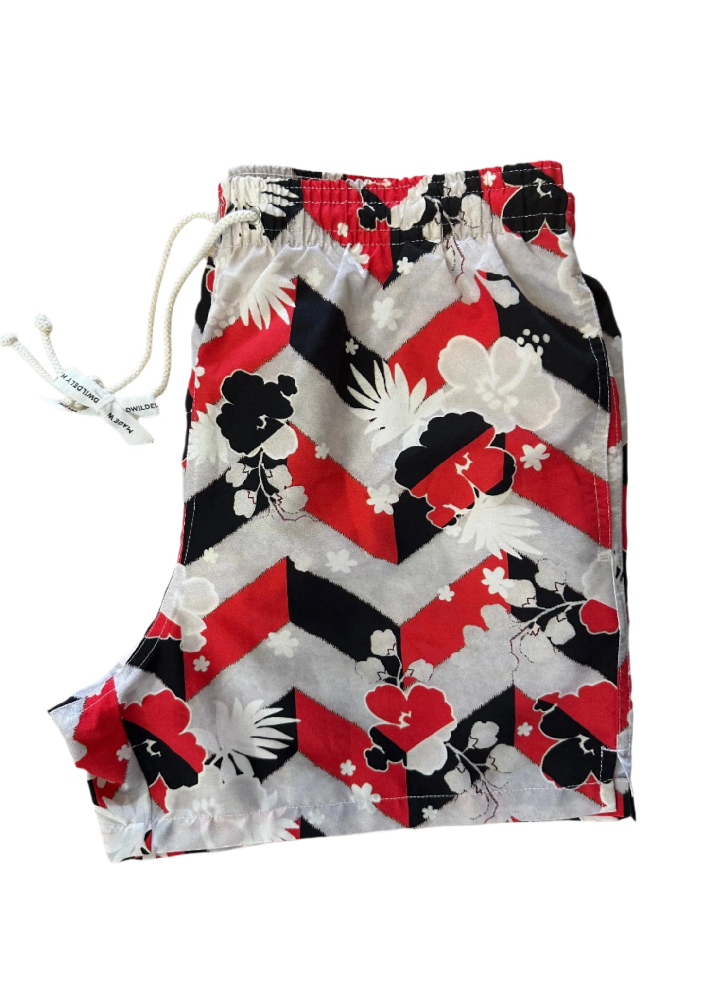All Over Venice Shorts — RED / BLACK