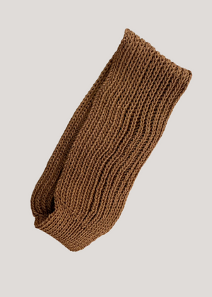 Ribbed Headband — MOCHA MOUSSE