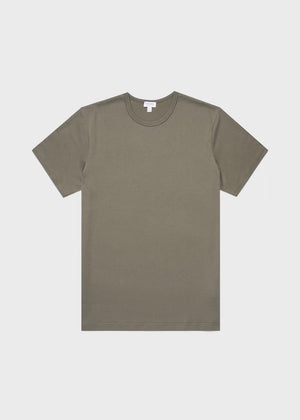 Crew Neck T-Shirt — KHAKI