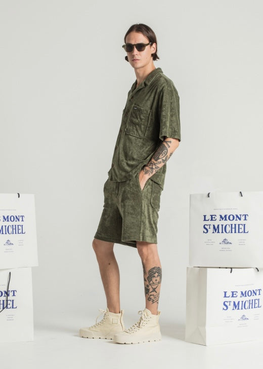 Calfe Sponge Shirt — KHAKI