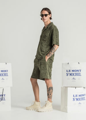 Calfe Sponge Shirt — KHAKI