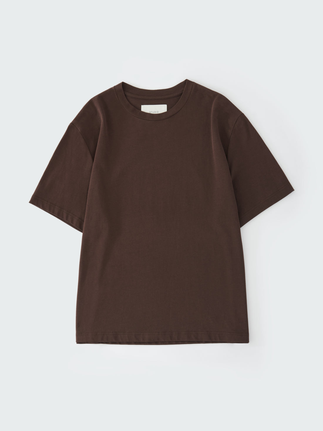 Lay Mercerized Cotton T-Shirt — CHOCOLATE