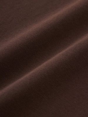 Lay Mercerized Cotton T-Shirt — CHOCOLATE