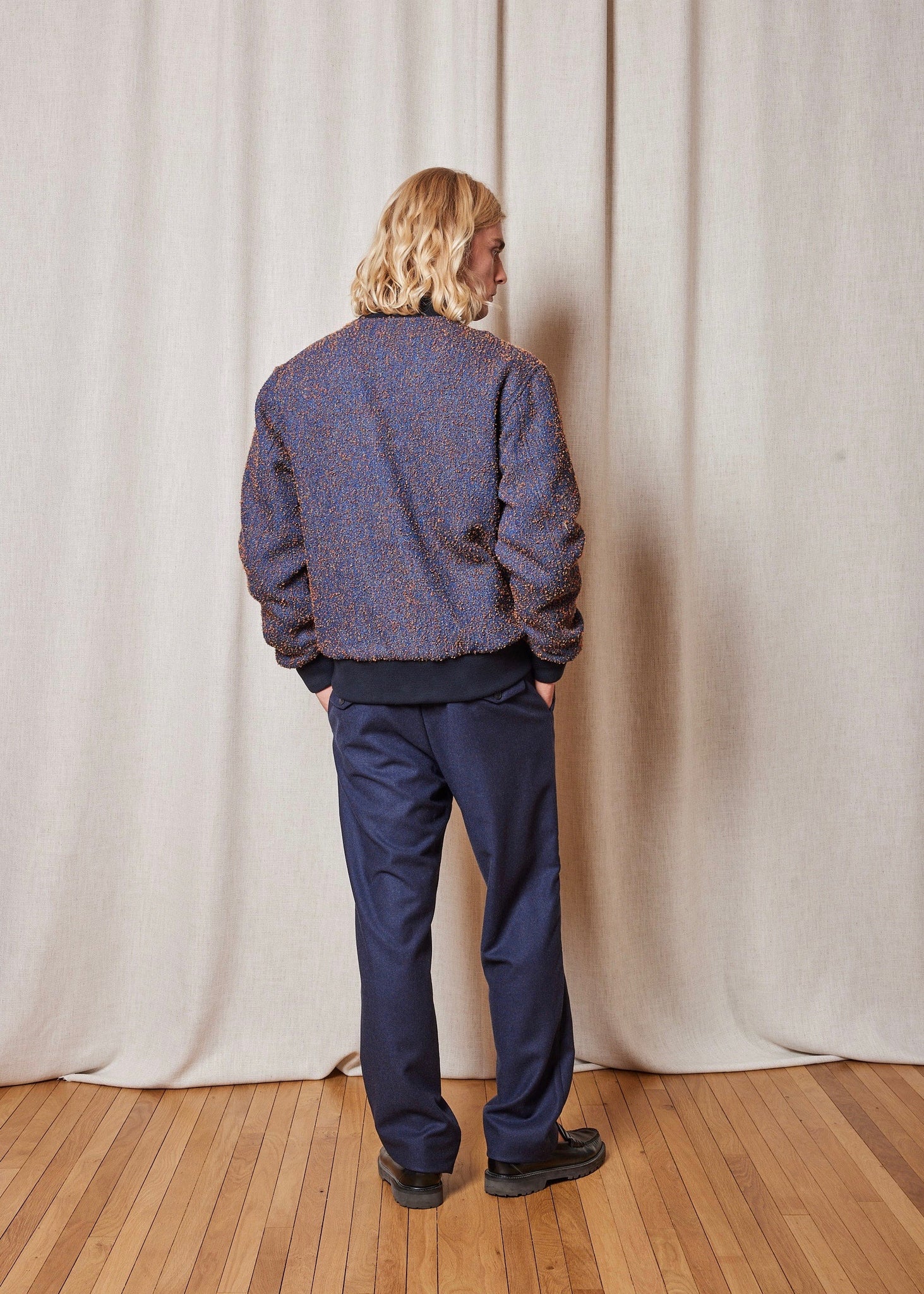 Kappa Buckle Reversible Jacket — NAVY / ORANGE