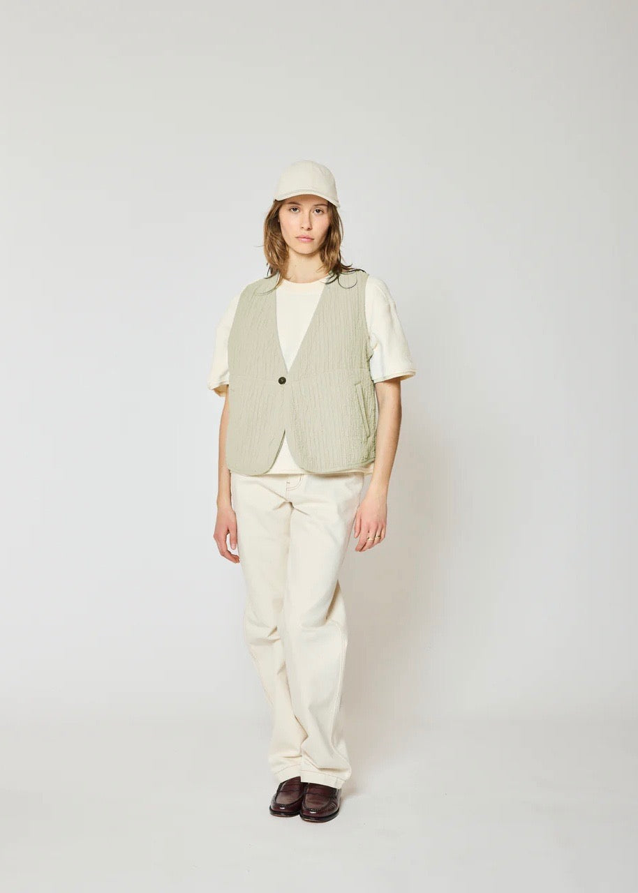 Kayla Quilt Jacket — SWAMP GREEN