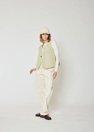 Kayla Quilt Jacket — SWAMP GREEN