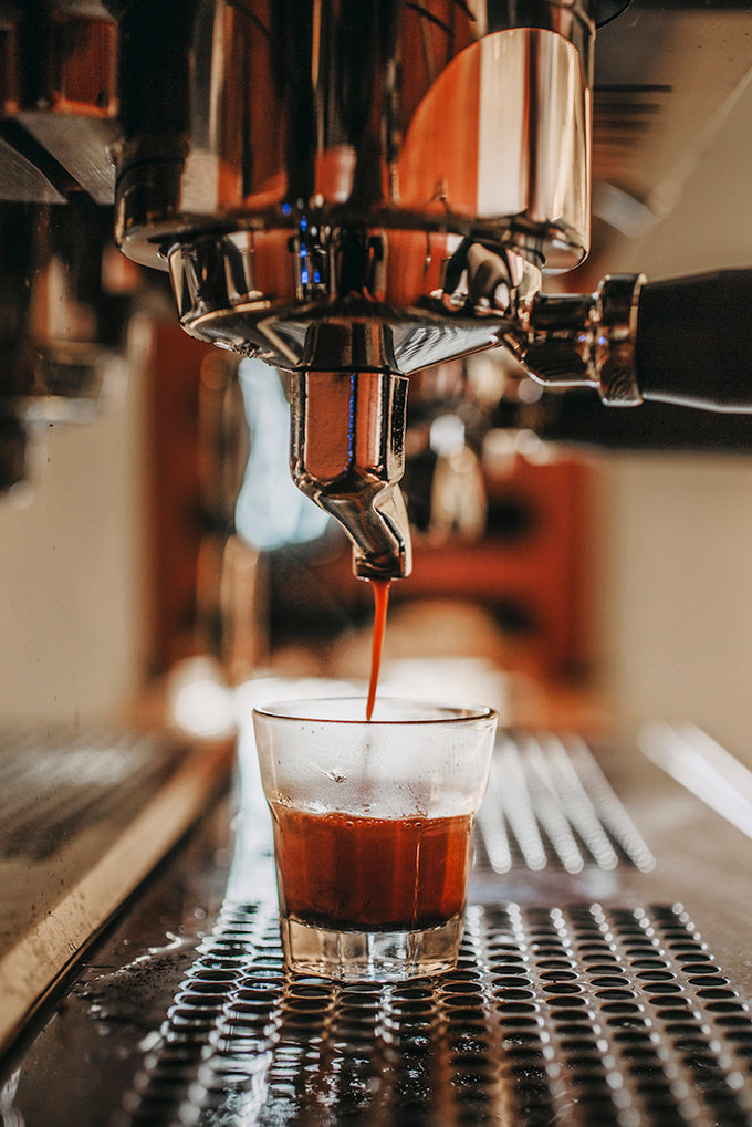 Single Shot Espresso poured by a Rocket E9 espresso coffee machine