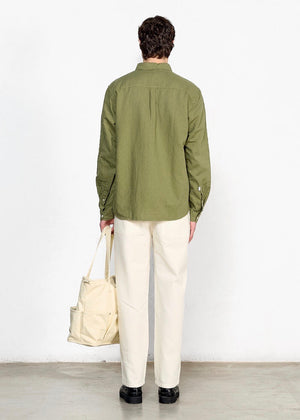 Linen Shirt — KHAKI
