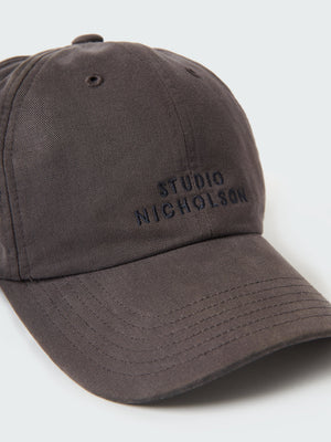 Studio Nicholson Logo Cap Asphalt