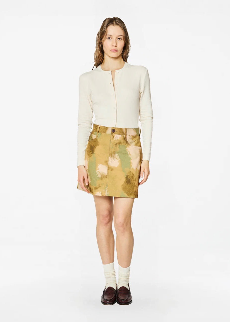Lucie Lima Skirt — GREEN / BROWN
