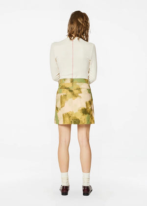 Lucie Lima Skirt — GREEN / BROWN