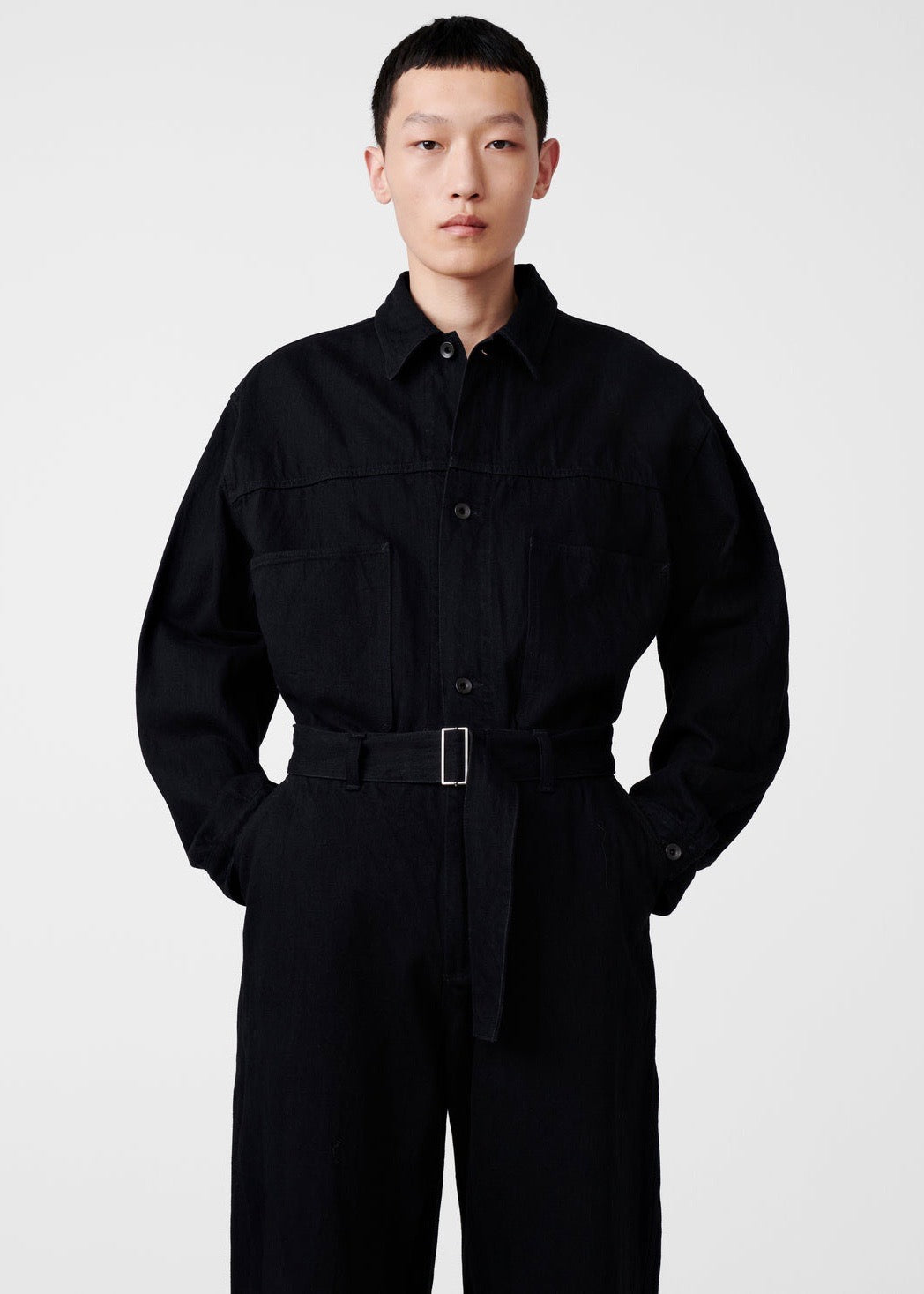 Nyle Denim Jacket — BLACK