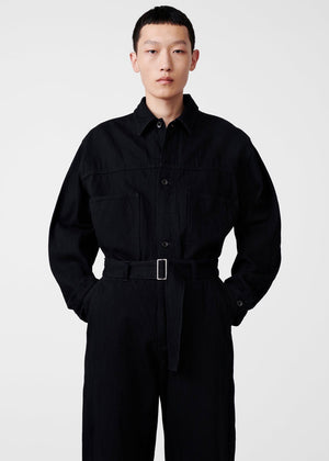 Nyle Denim Jacket — BLACK