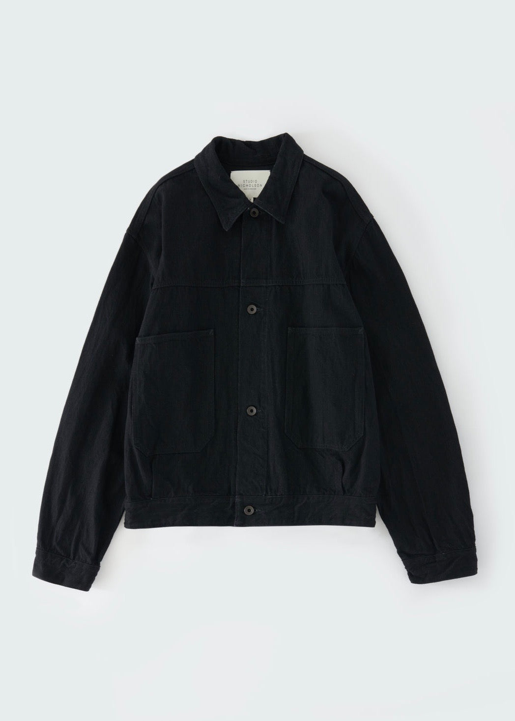 Nyle Denim Jacket — BLACK