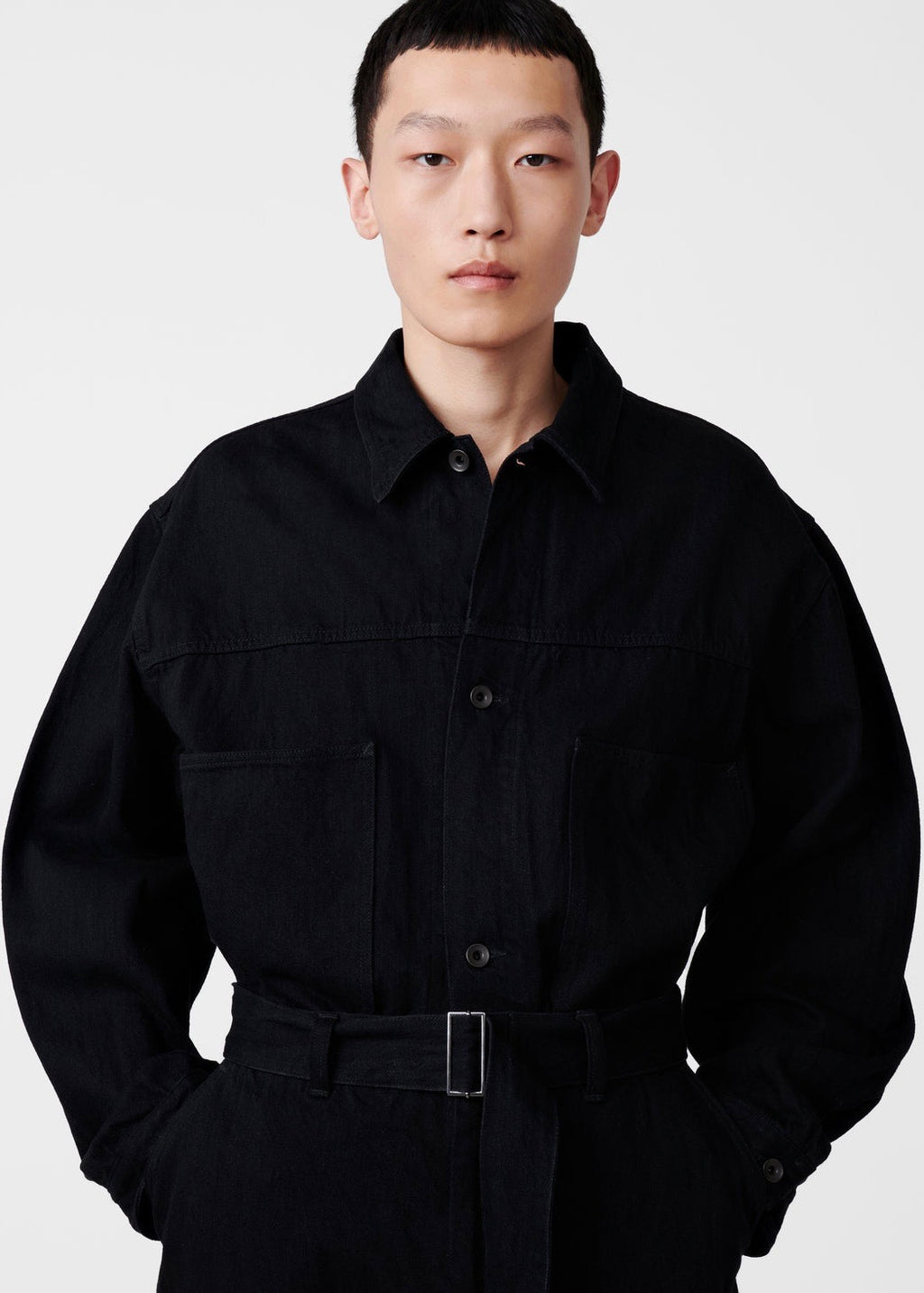 Nyle Denim Jacket — BLACK
