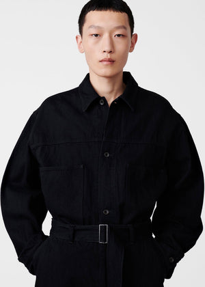 Nyle Denim Jacket — BLACK