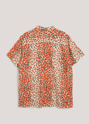 Malick Shirt Floral — ORANGE