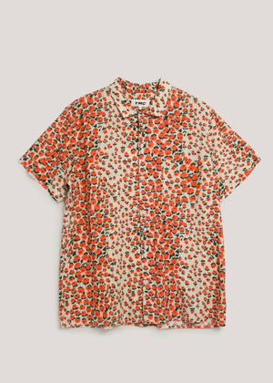 Malick Shirt Floral — ORANGE
