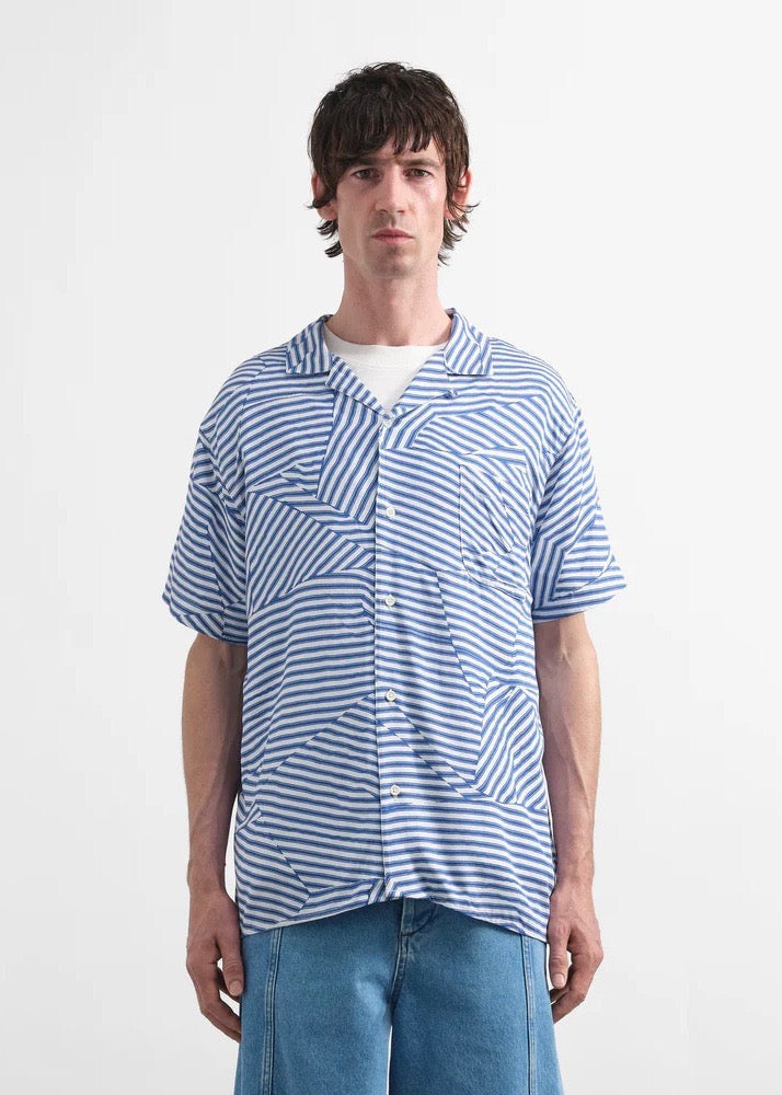Malick Shirt — BLUE / WHITE