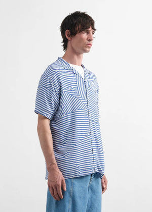 Malick Shirt — BLUE / WHITE