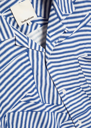 Malick Shirt — BLUE / WHITE