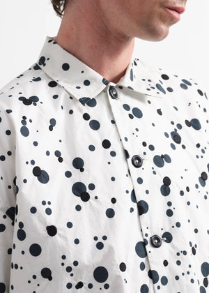 PJ Overshirt — WHITE / BLACK