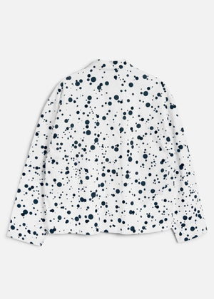 PJ Overshirt — WHITE / BLACK