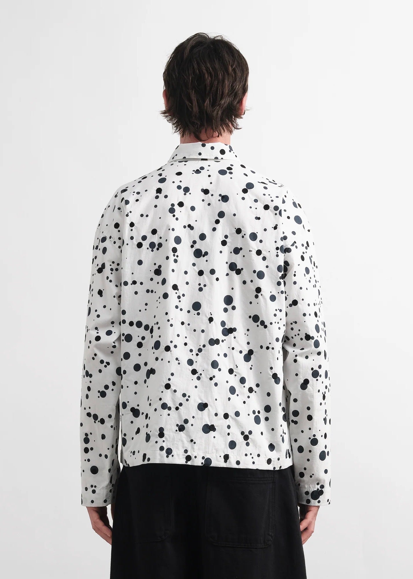 PJ Overshirt — WHITE / BLACK