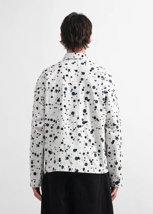 PJ Overshirt — WHITE / BLACK