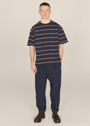 Alva Seersucker Skate Trouser — NAVY