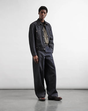 Displaced Seam Trouser — INDIGO