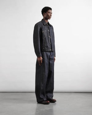 Displaced Seam Trouser — INDIGO