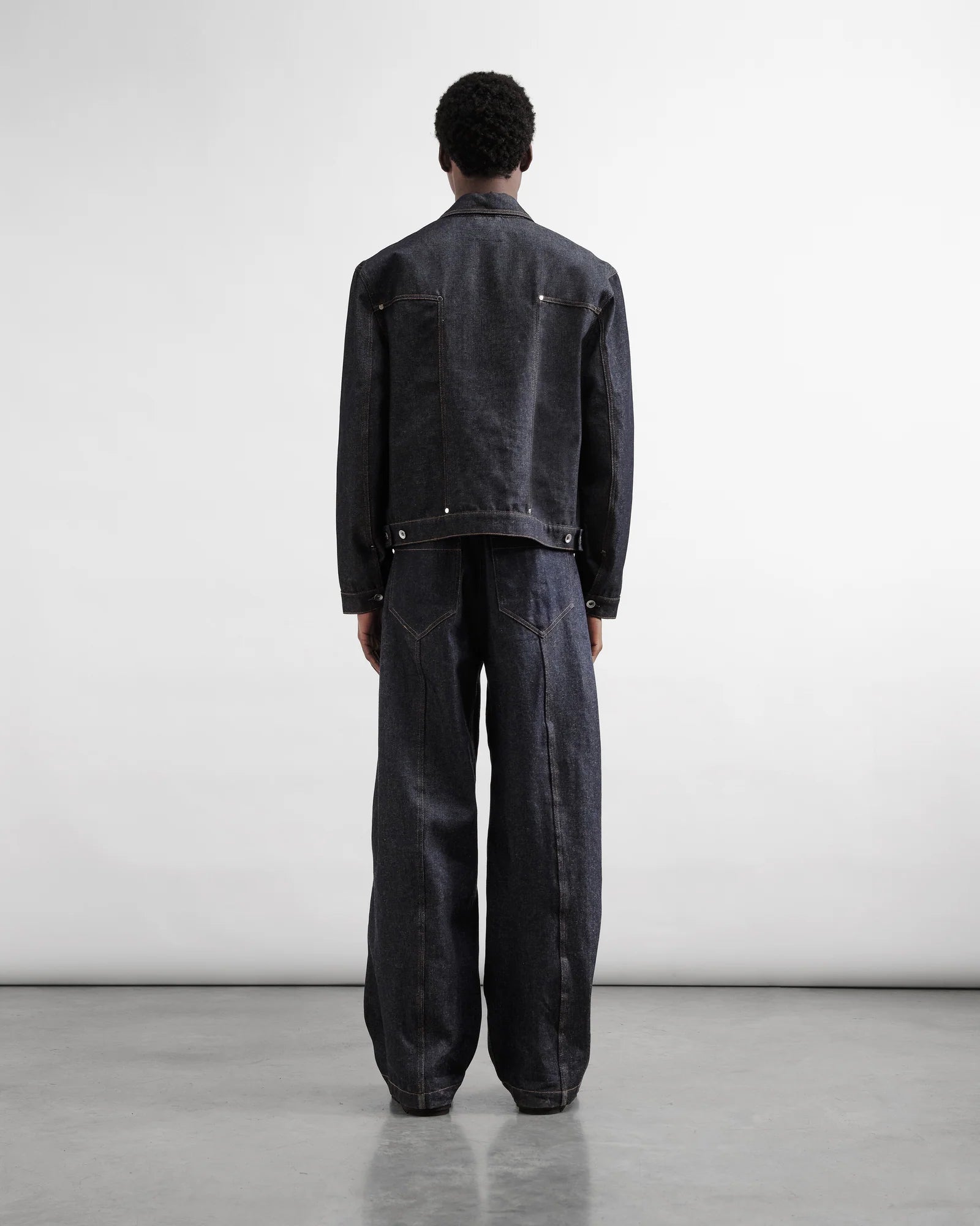 Displaced Seam Trouser — INDIGO